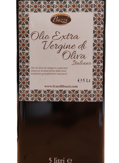 Olio Extra Vergine di Oliva di Sicilia 5 Lt in latta d'alluminio