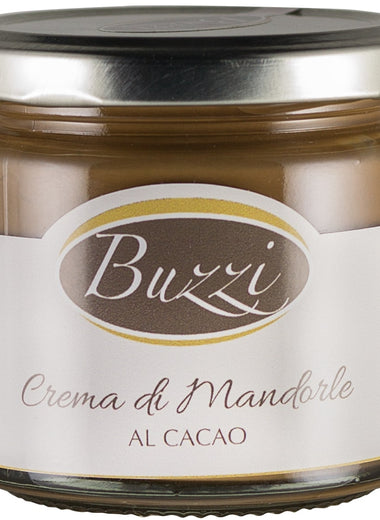 Crema spalmabile di mandorle bianche al cacao vegan